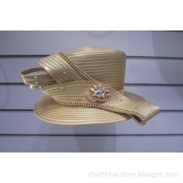 Ladies' Satin Ribbon Church Dress Couture Hats